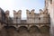 Walking path on city wall of Cittadella, Italy