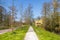 Walking path on the grounds of the Nienoord estate in Leek