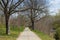 Walking path in Sombor, next to Veliki Backi kanal, jogging path, no filter