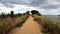 Walking the path where the River of Ter meets the Mediterranean Sea Spain