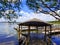 The walking pier by the lake near Heritage Park, Winter Haven, Florida, U.S.A