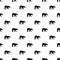 Walking polar bear pattern seamless vector