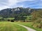 Walking and recreational trails along the alpine lake Alpnachersee, Alpnach - Canton of Obwalden, Switzerland