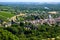 Walking in Sancerre, medieval hilltop town and commune in Cher department, France overlooking the river Loire valley with