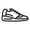 Walking sneakers icon, outline style