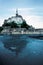 The walking stair upto the Mont Saint Michel abbey