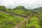 Walking stone pathway on the top of the Hatgad fort, Nashik, Maharashtra