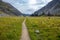 Walking towards Kokanee Lake, Kokanee Glacier Provincial Park, BC, Canada