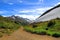 Walking trail in Alaskan mountain