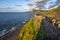 Walking trail around the hill with a magnificent view of the sea