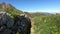 Walking in the trenches of the First World War. POV of the hiker. Impressive view of the ruins. Cadorna front line. Orobie Alps