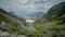 Walking up Pyg Track, Yr Wyddfa (Snowdon) highest mountain in Wales, Gwynedd, Wales