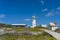 Walking way at the Lighthouse in the south at the beautiful Caribbean coast in Isla Mujeres