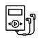 Walkman Isolated Vector icon which can easily modify or edit