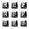 Walkman web icons, glossy buttons series