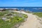 Walkway along the bluff overlooking Asilomar State beach in Pacific Grove, California