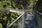 Walkway along the Leutasch Gorge in the alps