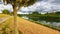 Walkway alongside the river Manawatu in Palmerston North