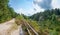 Walkway around stone quarry Grosser Pfahl, natural heritage Viechtach, bavarian forest