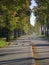 Walkway in the autumnal city