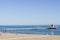 Walkway on the beach of Lignano Sabbiadoro