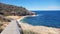 Walkway on the Bouddi Coastal Walk, New South Wales Australia. A pathway on the clifftops