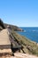 Walkway on the Bouddi Coastal Walk, New South Wales Australia. A pathway on the clifftops