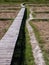 Walkway built with bamboo / Passages in the rice paddies