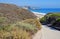 Walkway through Crystal Cove State Park to Beach.