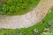 Walkway in a decorative garden