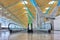 Walkway in departure hall - Airport Madrid