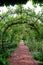 Walkway through English country garden