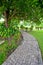 Walkway in garden