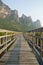 Walkway, lake of Sam Roi Yot