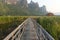 Walkway, lake of Sam Roi Yot