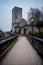 Walkway leading to the Blankenstein Castle in Hattingen, Germany