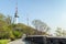 Walkway and N Seoul Tower at the Namsan Park in Seoul