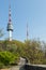 Walkway and N Seoul Tower at the Namsan Park in Seoul