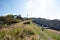 Walkway next to Hanyangdoseong Wall or Seoul City Wall in Namsan park