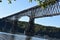 Walkway over the Hudson, also known as the Poughkeepsie Railroad Bridge, in Poughkeepsie, New York