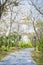 Walkway in the park , footpath in the nature garden