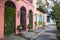 Walkway Through Rainbow Row Charleston South Carolina