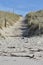 Walkway to beach over sand dune