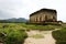 Walkway to buddhist temple ruin