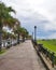 Walkway to el Morro castle at old San Juan, Puerto Rico.