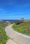 Walkway to a gazebo at Asilomar State beach in Pacific Grove, Ca