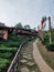 Walkway to the villa built in the midst of a tea plantation in the mountains