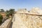 Walkway on top of the medieval city wall of Avila