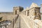 Walkway on top of the medieval city wall of Avila