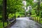 Walkway at Washington Square Park, in Greenwich Village, Manhattan, New York City